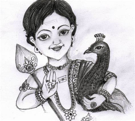 Pencil Drawing Of Sree Muruga Sweet Sketches Drawings Pencil