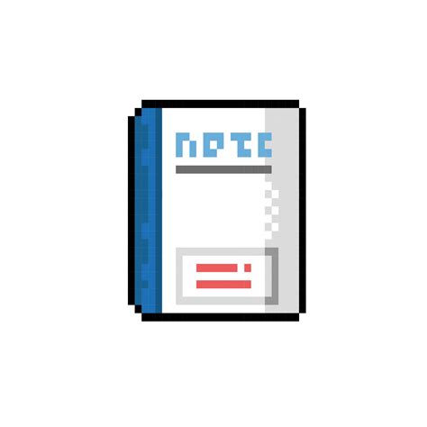 a single book in pixel art style 21195004 Vector Art at Vecteezy