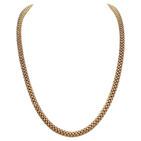 14 Karat Gold Vintage Rope Chain For Sale At 1stdibs