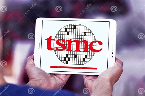 tsmc semiconductor company logo editorial photography image