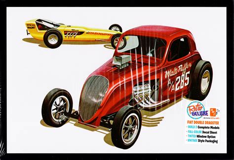 Amt Double Dragster Fiat Altered And Dragster Spotlight Hobbies