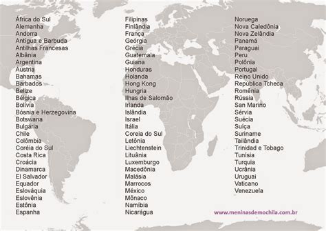 Quais Países Temos Isenção De Visto