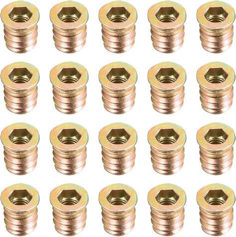 Amazon Uxcell Knurled Insert Nuts M X Mm L X Mm Od Female