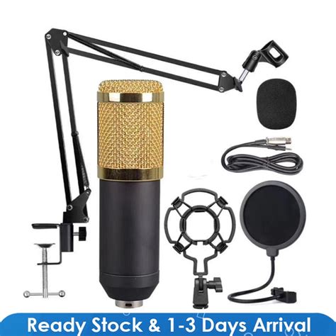 Ready Stock BM800 Studio Microphone Wired Professional Condenser