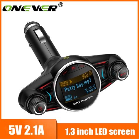 Onever Inch Lcd Screen Fm Transmitter Hands Free Car Kit Car Mp