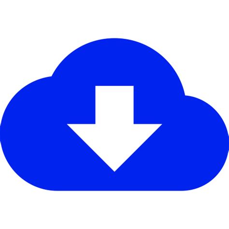 Símbolo De Nube Azul Icono Png