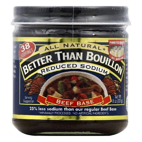 Better Than Bouillon Reduced Sodium Beef Base 8 Oz Pack Of 6