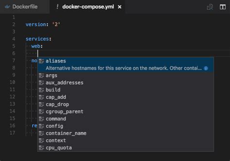 Container Tools Extension For Visual Studio Code