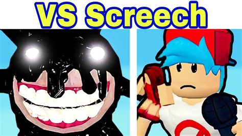 Friday Night Funkin Roblox Doors V Update Vs Screech Fnf Mod