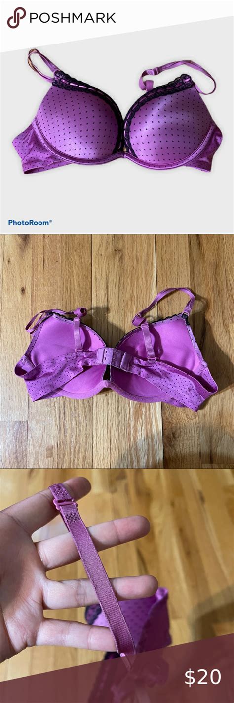 Aerie Pink And Black Polka Dot Emma Bra 32c