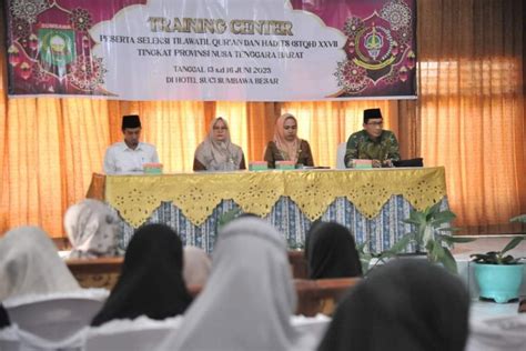 Matangkan Persiapan Stqh Provinsi Kafilah Sumbawa Laksanakan Tc