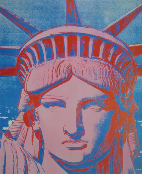 Andy Warhol Affiche Statues Of Liberty Paris Verkocht