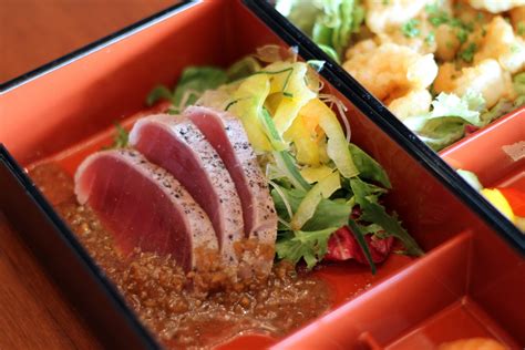 Nobu Lunch Signature Bento Box Sashimi Salad With Matsuhisa Dressing