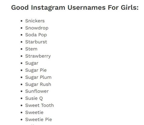 Good Instagram Usernames For Girls Best Instagram Names Good