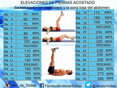 Reto De 30 Días Calendarios Ejercicios Pinterest Abdomen Marcado