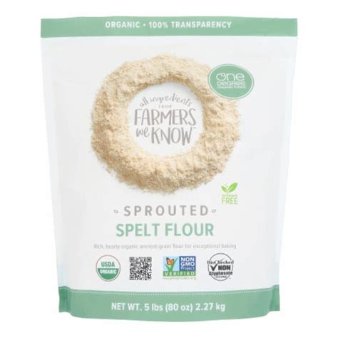 One Degree Organic Foods Sprouted Spelt Flour Organic Case Of