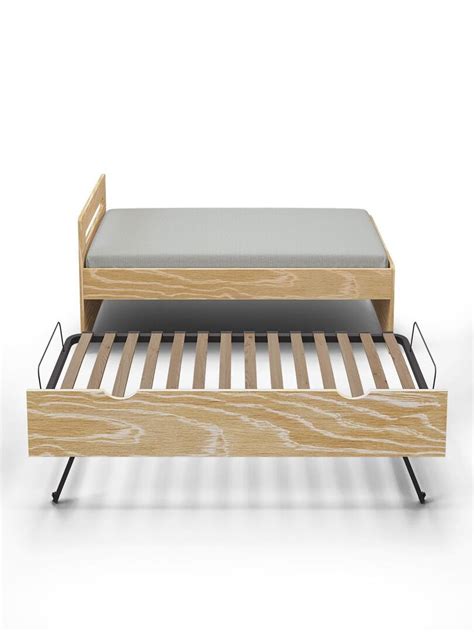 Pack Lit Gigogne Avec Matelas Leo AKITEN RETAIL Marron Kiabi