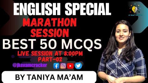 English Special Part Marathon Session Top Mcqs Vlw