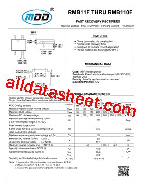 RMB16F Datasheet PDF Microdiode Electronics Jiangsu Co Ltd