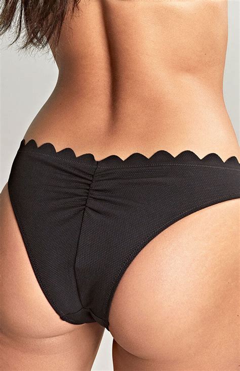 Figi kąpielowe Panache Swim SPIRIT SW Brazilian Bikini Bottoms Black Stroje kąpielowe