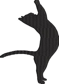 Cat Silhouettes Machine Embroidery Design Set Machine Embroidery Design