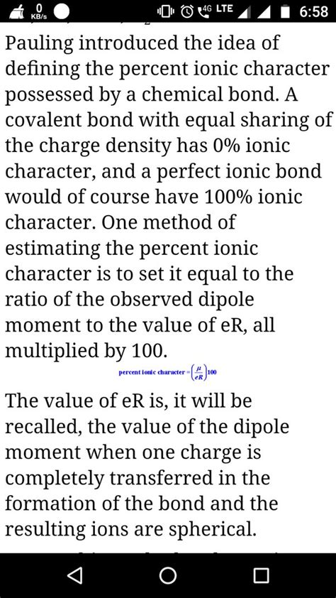 How is the percent ionic character calculated? - ECHEMI