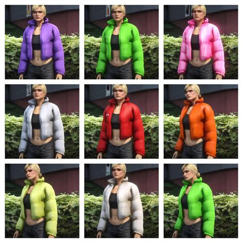 Puffer Jacket V1 0 Female GTA 5 Mod