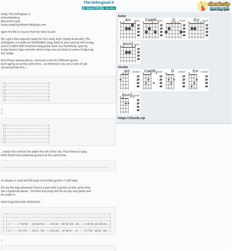 The Unforgiven Solo Tabs Telegraph