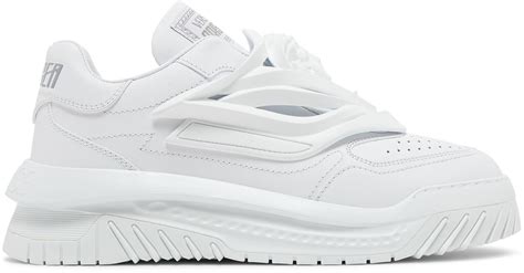 Versace Odissea Caged Rubber Medusa Sneaker Triple White 1004524