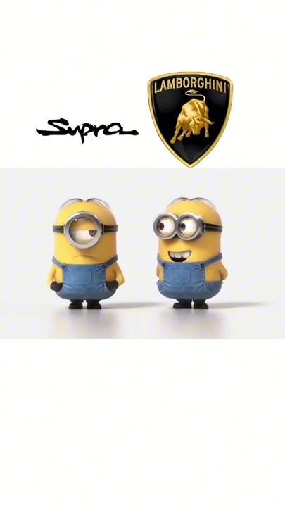 Lamborghini Vs Toyota Supra Minions Reaction Minionsfunny