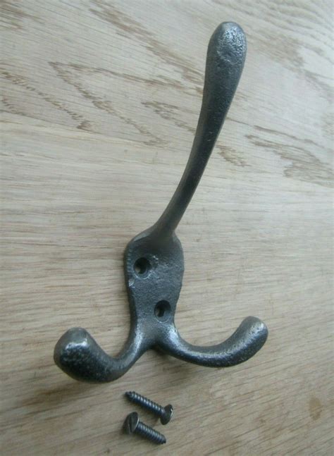 Liberty Victorian Triple Coat Hook Antique Iron Ironmongery World