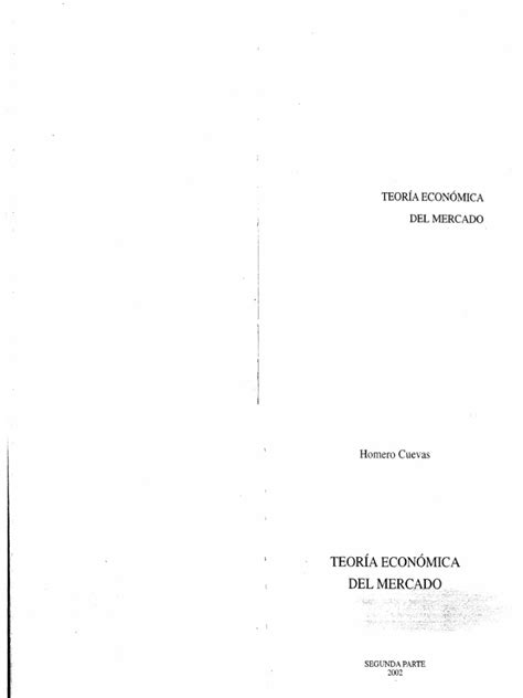 PDF Teoria Economica Del Mercado Homero Cuevas Pdf DOKUMEN TIPS