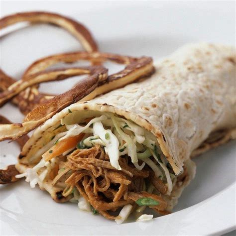 Shredded Pork Wraps With Lemon Coleslaw Pork Wraps Shredded Pork Coleslaw