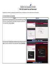 CYB230 2 2Lab Worksheet Docx CYB 230 Module Two Lab Worksheet