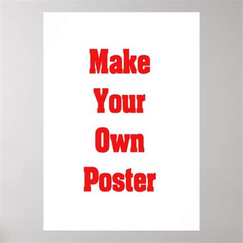 Make Your Own Poster Or Framed Canvas Print Zazzle