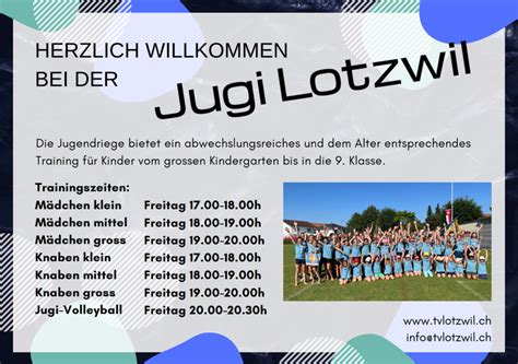 Jugi M Dchen Und Knaben Tv Lotzwil