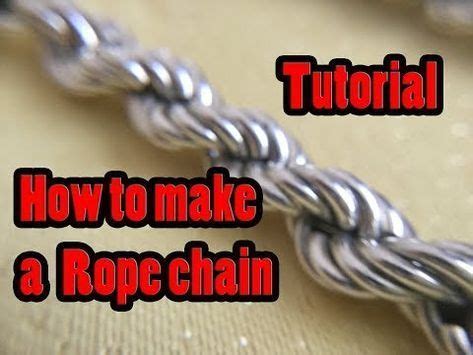 How to make a rope chain tutorial part 1 YouTube Joyería de