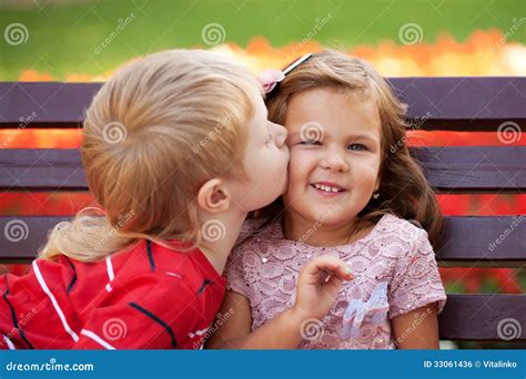 Love Concept Couple Of Kids Loving Each Other Stock Photo Image Of