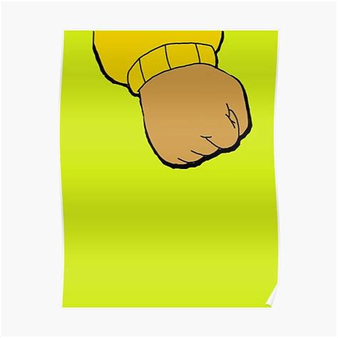 "Arthur - Arthur's Fist meme" Poster for Sale by redblueyellowd | Redbubble