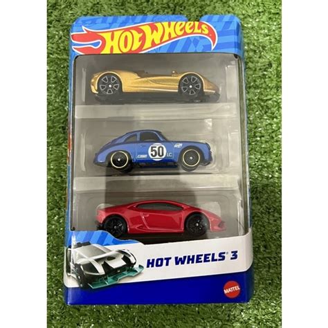 Hot Wheels Gift Pack Pack McLaren Elva Lamborghini Huracan Porsche Outlaw Shopee