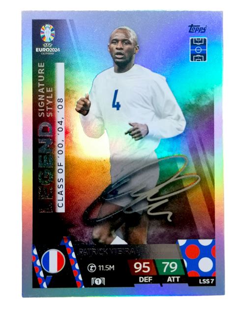 EURO 2024 TOPPS MATCH ATTAX LEGEND SIGNATURE STYLE LSS 7 PATRICK VIEIRA