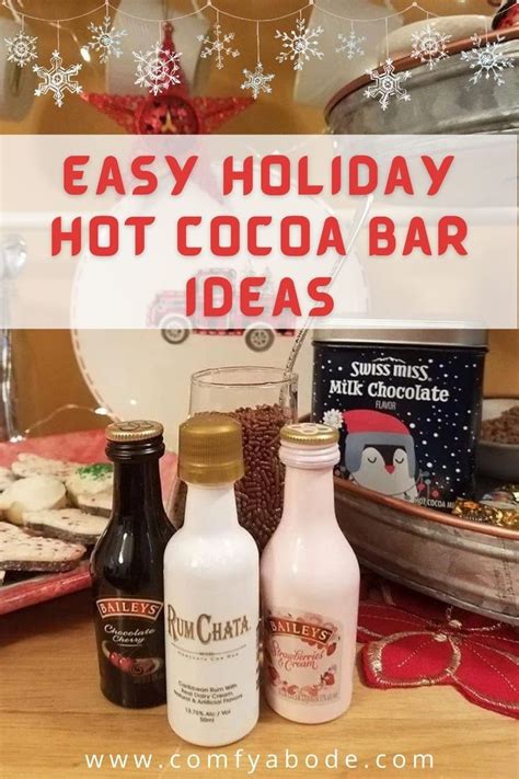 Diy Holiday Hot Chocolate Bar Ideas Comfy Abode Hot Cocoa Bar