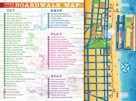 Broadway At The Beach Map | Beach Map