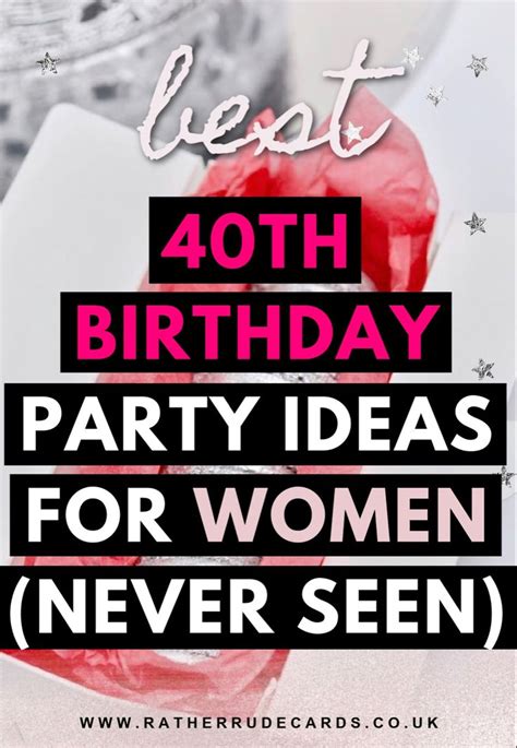 DIY Creative 40th Birthday Party Ideas For Her Special Day 40th