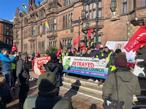 Coventry Bin Strikers Lobby Strike Breaking Labour Council Socialist