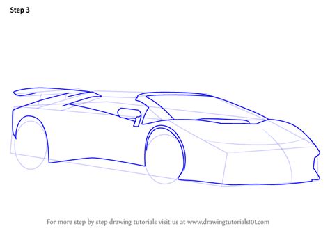 Lamborghini Aventador Front View Sketch