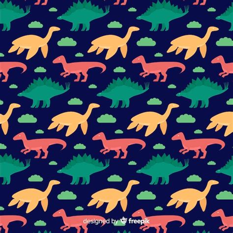 Free Vector | Dinosaur pattern