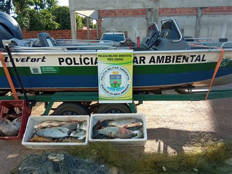 Pma De Tr S Lagoas Apreende Metros De Redes De Pesca Nas