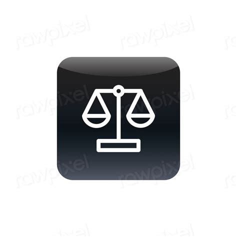 Justice scale icon vector | Premium Vector - rawpixel