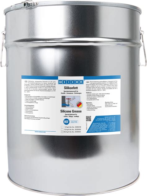 Grasa De Silicona 25 Kg Lubricante WEICON